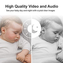 Load image into Gallery viewer, nannio Hero3 Video Baby Monitor with Vibration Alerts, Sound Activated, Infrared Night Light Camera, 5 Lullabies, Temperature Sensor, Two-Way Talk - Elderly, Pet, 2 Years Warranty
