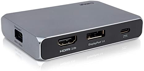 CalDigit USB-C Gen2 10Gb/s SOHO Dock - Up to 4K 60Hz, HDMI 2.0b, HDR, DisplayPort 1.4, 10Gb/s USB A & USB C, UHS-II microSD and SD Card Readers, Bus Power and Passthrough Charging Support