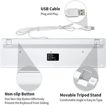 Load image into Gallery viewer, BFRIENDit Wired USB Keyboard , Comfortable Quiet Chocolate Keys , Durable Ultra-Slim Wired Computer Keyboard For PC , Windows 10 / 8 / 7 / Vista , KB1430 - White
