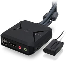 Load image into Gallery viewer, IOGEAR 2-Port USB DisplayPort Cable KVM Switch, Black
