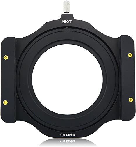 SIOTI 100mm Square Z Series Aluminum Modular Filter Holder + 72mm-77mm Aluminum Adapter Ring for Lee Hitech Singh-Ray Cokin Z PRO 4X4 4x5 4X5.65 Filter(72mm)