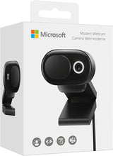 Load image into Gallery viewer, Microsoft Modern Webcam with Built-in Noise Cancelling Microphone, Integrated Privacy Shutter, Video with HDR, Auto-Focus, Light Correction, USB Connectivity, Certified for Teams/Zoom
