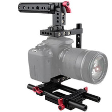 Load image into Gallery viewer, CAMVATE Camera Cage Rig Top Handle Tripod Mount Plate Compatible for Nikon Sony Panasonnic(Red)

