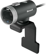 Load image into Gallery viewer, Microsoft LifeCam Cinema Webcam for Business - Black with built-in noise cancelling Microphone, Light Correction, USB Connectivity, for video calling on Microsoft Teams/Zoom, Windows 8/10/11

