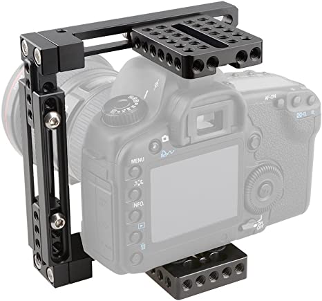 CAMVATE Adjustable Camera Cage Fit for Right Handle and Left Handle Camera(Basic)