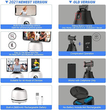Load image into Gallery viewer, ECHEERS Gimbowl 360 Rotation Smart Face Tracking Tripod Selfie Camera - NO APP NO Bluetooth for Phone Video
