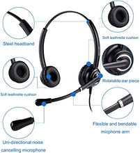 Load image into Gallery viewer, MAIRDI Cell Phone Headset with Microphone Nosie Cancelling, Wired 3.5mm Headset for iPhone Samsung Mobile iPad Computer Laptop Tablets, w/Mic Mute Volume Control, Light Weight, Adjustable Headband
