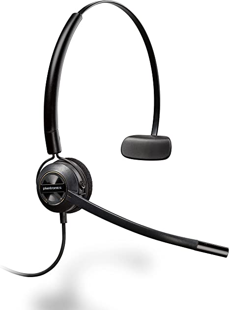 Plantronics - EncorePro HW540 Convertible Headet - Wired Convertible (3 wearing styles) Headset with Boom Mic - Connect to your PC and/or Deskphone