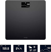 Load image into Gallery viewer, Withings Body Smart Weight &amp; BMI Wi-Fi Digital Scale, with smartphone app, Black
