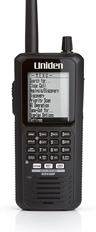 Uniden BCD436HP HomePatrol Series Digital Handheld Scanner. TrunkTracker V, Simple Programming, S.A.M.E. Emergency/Weather Alert, Covers USA and Canada