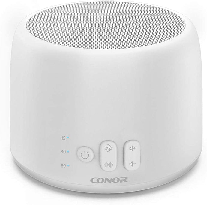 White Noise Machine, Conor High Fidelity Sound Machine for Sleeping, Baby, Office Privacy - with 24 Unique Fan & White Noise Sounds, Sleep Timer, 2 USB Charge Port