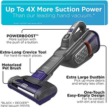 Load image into Gallery viewer, BLACK+DECKER Furbuster Handheld Vacuum for Pets, Cordless, AdvancedClean+, Gray (HHVK515JP07)

