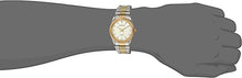 Load image into Gallery viewer, TIMETECH Men&#39;s Watch Two Tone Expansion Stretch Bracelet with Ribbed Coin Edge Bezel
