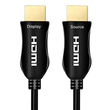 Load image into Gallery viewer, 4K Fiber Optic HDMI Cable 50 Feet, 18Gbps 4K 60Hz(4:4:4 HDR10 HDCP2.2) 1440p 144Hz High Speed Ultra HD One-Direction Cord Compatible with Apple-TV Ps4 Xbox One
