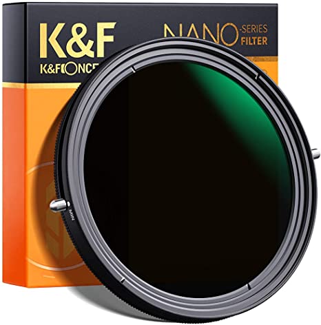 K&F Concept 67mm Variable Fader ND2-ND32 ND Filter and CPL Circular Polarizing Filter 2 in 1 for Camera Lens No X Spot Weather Sealed