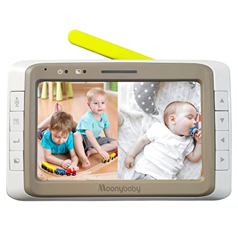 Moonybaby Replacement Monitor for MB55935BV and MB55935BV-2T. 5 Inches Split Screen Monitor Unit