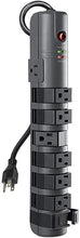 Load image into Gallery viewer, Belkin Power Strip Surge Protector with 8 Rotating AC Outlets - 6 ft Long Flat Pivot Plug - Heavy Duty Extension Cord for Home, Office, Travel, Computer Desktop &amp; Phone Charging Brick (2,160 Joules)
