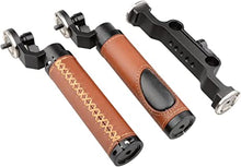 Load image into Gallery viewer, CAMVATE Rosette Standard Accessory Handgrips for 15mm Rod Clamp Railblock DSLR Handle Shoulder Rig(Leather Grip)
