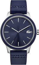 Load image into Gallery viewer, Lacoste Men&#39;s 12.12 Stainless Steel Quartz Watch with Silicone Strap, Blue, 20 (Model: 2011086)
