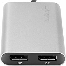 Load image into Gallery viewer, StarTech.com Thunderbolt 3 to Dual DisplayPort Adapter 4K 60Hz - Thunderbolt 3 Certified - Dual Monitor DisplayPort 1.2 Video Converter - Mac &amp; Windows Compatible - Dual 4K DisplayPort (TB32DP2T)
