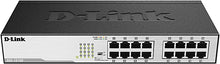 Load image into Gallery viewer, D-Link Ethernet Switch, 16 Port Gigabit Unmanaged Fanless Network Hub Desktop or Rack Mountable (DGS-1016D)
