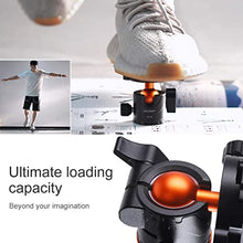 Load image into Gallery viewer, K&amp;F Concept Professional 28mm Metal Tripod Ball Head 360 Degree Rotating Panoramic with 1/4 inch Quick Release Plate Bubble Level for Tripod Monopod Slider Camera Camcorder up to 22 pounds

