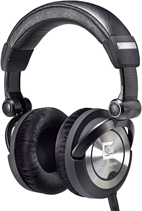 Ultrasone PRO 900i S-Logic Plus Surround Sound Professional Closed-Back Headphones, Black
