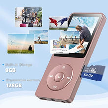 Load image into Gallery viewer, AGPtEK A02 8GB MP3 Player, Supports up to 32GB, Rose-Gold
