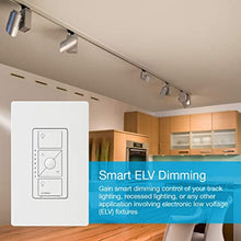 Load image into Gallery viewer, Lutron Caseta Wireless Smart Lighting ELV Dimmer Switch for Electronic Low Voltage Light Bulbs, PD-5NE-WH, White
