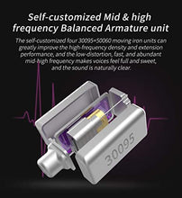 Load image into Gallery viewer, CCA C10 Five Drivers Hybrid in Ear Monitors in Each Side?HiFi 4BA 1DD High Resolution Earphones/Earbuds with 3.5mm Gold Plated Plug Detachable Cable 2pin 0.75mm Wired Earbuds (No Mic, C10 Cyan)
