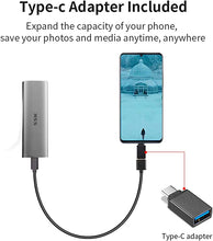 Load image into Gallery viewer, SSK 512G Portable External SSD,USB3.1 Gen2?6Gbps? Ultra Speed External Solid State Drive USB-C Mini External SSD with 550MB/s Data Transfer for Laptop, Typc C Phones and More
