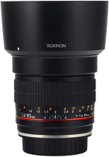 Load image into Gallery viewer, Rokinon 85M-C 85mm F1.4 Aspherical Fixed Lens for Canon (Black)
