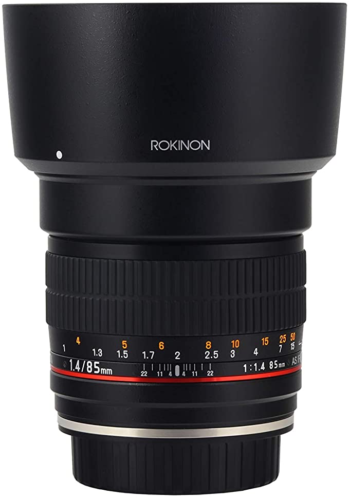 Rokinon 85M-C 85mm F1.4 Aspherical Fixed Lens for Canon (Black)