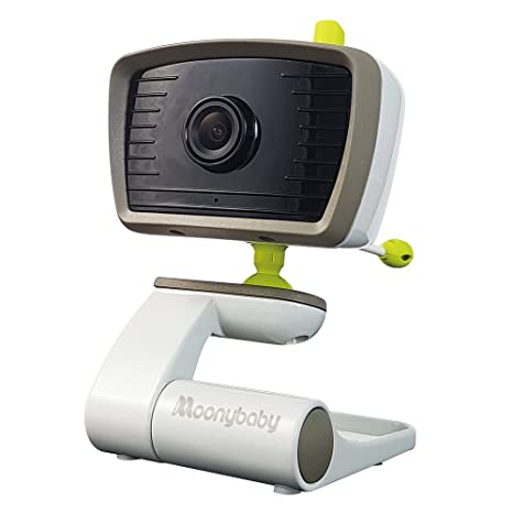 Moonybaby Add-on Baby Camera for B Series, Supports Up to 2 wide-angle video cameras, Dual Monitor for 2 Rooms and Children, Sound Activated, Temperature Alert, Wide View, Night Vision