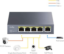 Load image into Gallery viewer, Cudy 4 Port Gigabit PoE Extender, 10/100/1000Mbps, 4 Channel PoE Repeater, PoE Amplifier, PoE Booster, Wall-Mount, Comply with IEEE 802.3bt, 802.3at, 802.3af, Not Support Passive PoE, Plug and Play
