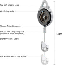 Load image into Gallery viewer, [Pro Version] KIWI design VR Cable Management for Oculus/Meta Quest 2 Link Cable, 6 Packs VR Pulley System for Oculus Quest/Rift S/Valve Index/HTC Vive/Vive Pro/HP Reverb G2/PSVR VR Accessories(White)
