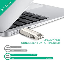 Load image into Gallery viewer, Flash Drive 256GB USB Type C Both 3.2 Tech - 2 in 1 Dual Drive Memory Stick High Speed OTG for Android Smartphone Computer, MacBook, Chromebook Pixel - 256GB
