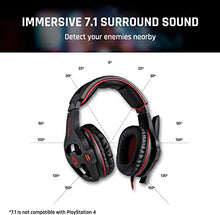 Load image into Gallery viewer, KLIM Mantis - Gaming Headphones - USB Headset with Microphone - for PC, PS4, Nintendo Switch, Mac, 7.1 Surround Sound - [ New 2022 Version ] - Noise Cancelling Gaming Headset
