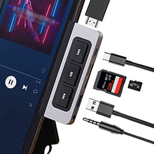 Load image into Gallery viewer, HyperDrive USB C Hub with iPad Media Player Shortcut Buttons, includes HDMI 4K60Hz, USB-C 5Gbps, USB-A 5Gbps, MicroSD/SD Card Reader, 3.5mm Headphone Jack , Endless Entertainment for iPad Pro Air Mini
