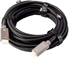 Load image into Gallery viewer, Monoprice AV HDR High Speed Outdoor HDMI Cable - 50 Feet - Black, 4K@60Hz, HDR, 18Gbps, Fiber Optic, AOC, YUV 4: Armored - Slimrun Series
