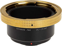 Load image into Gallery viewer, Fotodiox Pro Lens Mount Adapter, Arri PL Mount Lens to Fujifilm X-Mount Mirrorless Cameras - Fits Fujifilm Mirrorless Digital Cameras Such as The X-Pro1, X-E1
