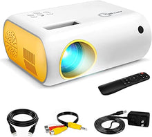 Load image into Gallery viewer, Mini Projector, ARTSEA 1080P Supported 4500L Portable Projector for Outdoor Movie, LED Pico Video Projector for Home Theater, Phone Projector Compatible with HDMI, USB, TV, Laptop, iOS and Android
