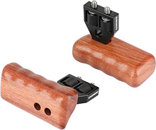 Load image into Gallery viewer, CAMVATE DSLR Wooden Handle Grip with Connector for DV Video Camera Cage(1 Pair)

