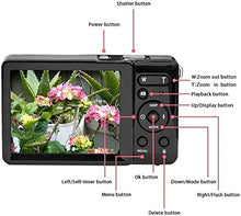 Load image into Gallery viewer, 2.8 inch TFT LCD Rechargeable FHD 1080P Mini Digital Camera, Vmotal Video Camera Digital Students Cameras with 8X Digital Zoom 20 MP HD Compact Camera for Kids/Beginners/Elderly (Red)
