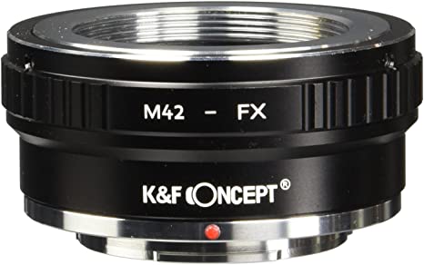 K&F Concept Lens Adapter M42 to Fuji X Compatible with M42 Mount Lens to Fujifilm Fuji X-Series X FX Mount Mirrorless Camera Body