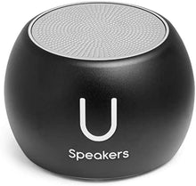 Load image into Gallery viewer, Fashionit U Boost Speaker | Stylish Portable Wireless Bluetooth 5.0 with Built-in Subwoofer and Mic | Perfect Mini Speaker for Home, Parties, Activities! Small Device, Rich Sound | Black
