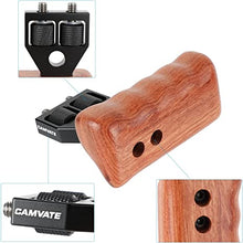 Load image into Gallery viewer, CAMVATE DSLR Wooden Handle Grip with Connector for DV Video Camera Cage(1 Pair)
