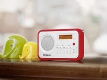 Load image into Gallery viewer, Sangean PR-D18RD AM/FM/Portable Digital Radio with Protective Bumper (White/Red)
