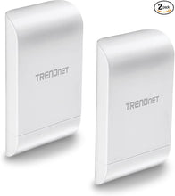 Load image into Gallery viewer, TRENDnet 10dBi Wireless N300 Outdoor PoE Pre-configured Point-to-Point Bridge Bundle Kit, TEW-740APBO2K, 2 x Pre-configured Wireless N Access Points, IPX6 Rated Housing, Built-in 10 dBi Antennas white
