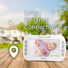 Load image into Gallery viewer, Video Baby Monitor 5&quot; High Resolution Screen, 2 HR Cam, Extra Long Range, Secure Wireless Technology, Built-in Auto Night Vision, Temperature Alert
